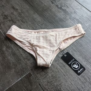 WILDFOX Crochet Hipster Bikini Bottom XS